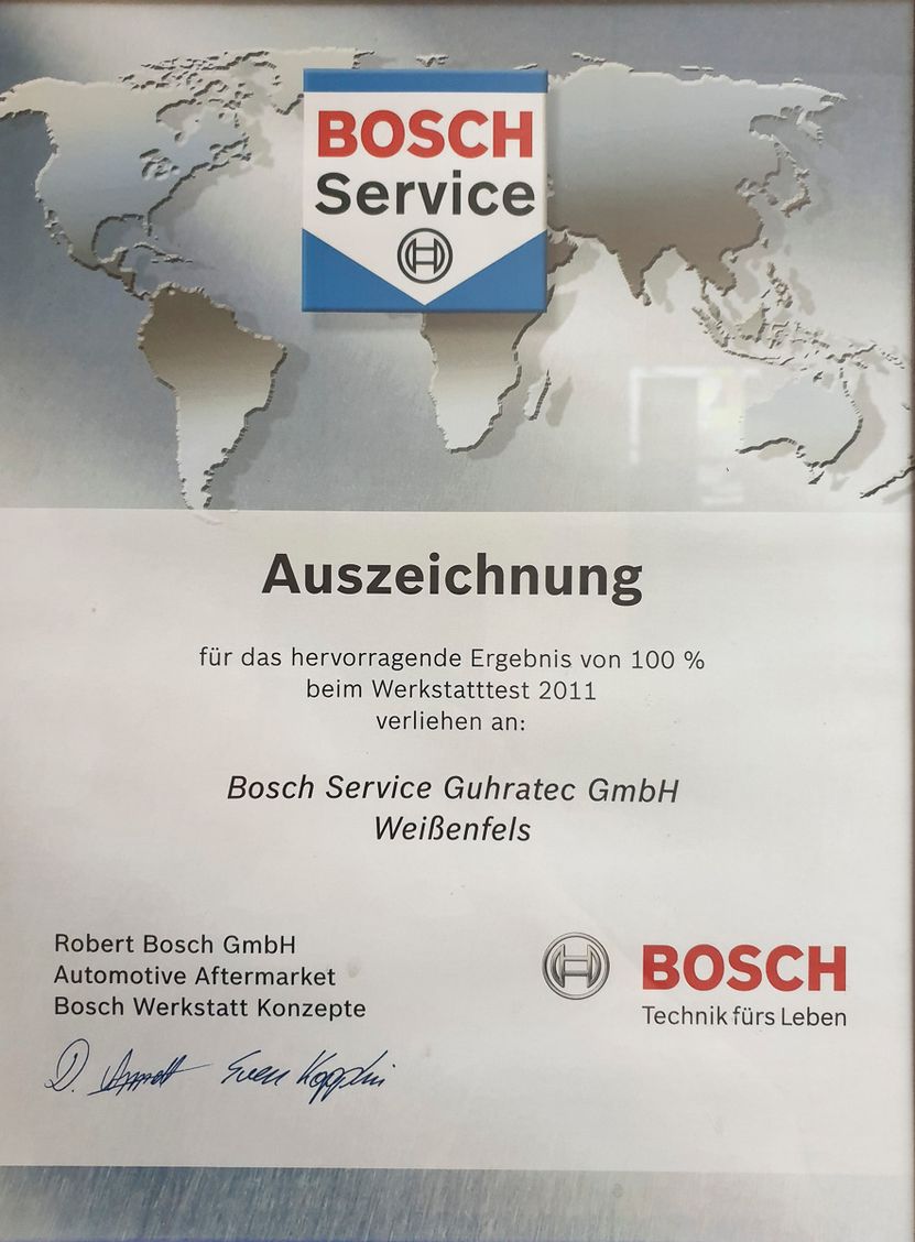 Auszeichnungen und Urkunden von Guhratec - Gesellschaft für Sonderfahrzeugtechnik mbH aus Weißenfels