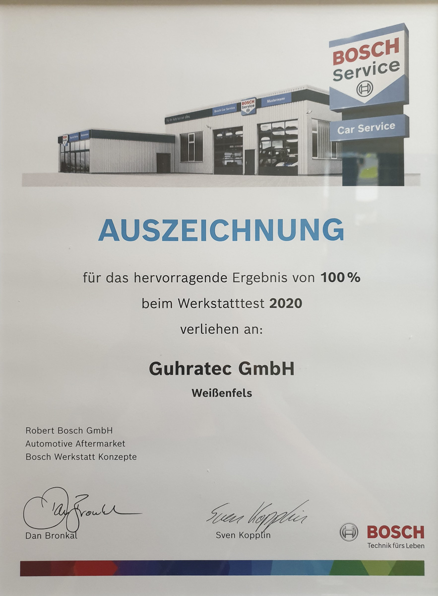 Auszeichnungen und Urkunden von Guhratec - Gesellschaft für Sonderfahrzeugtechnik mbH aus Weißenfels